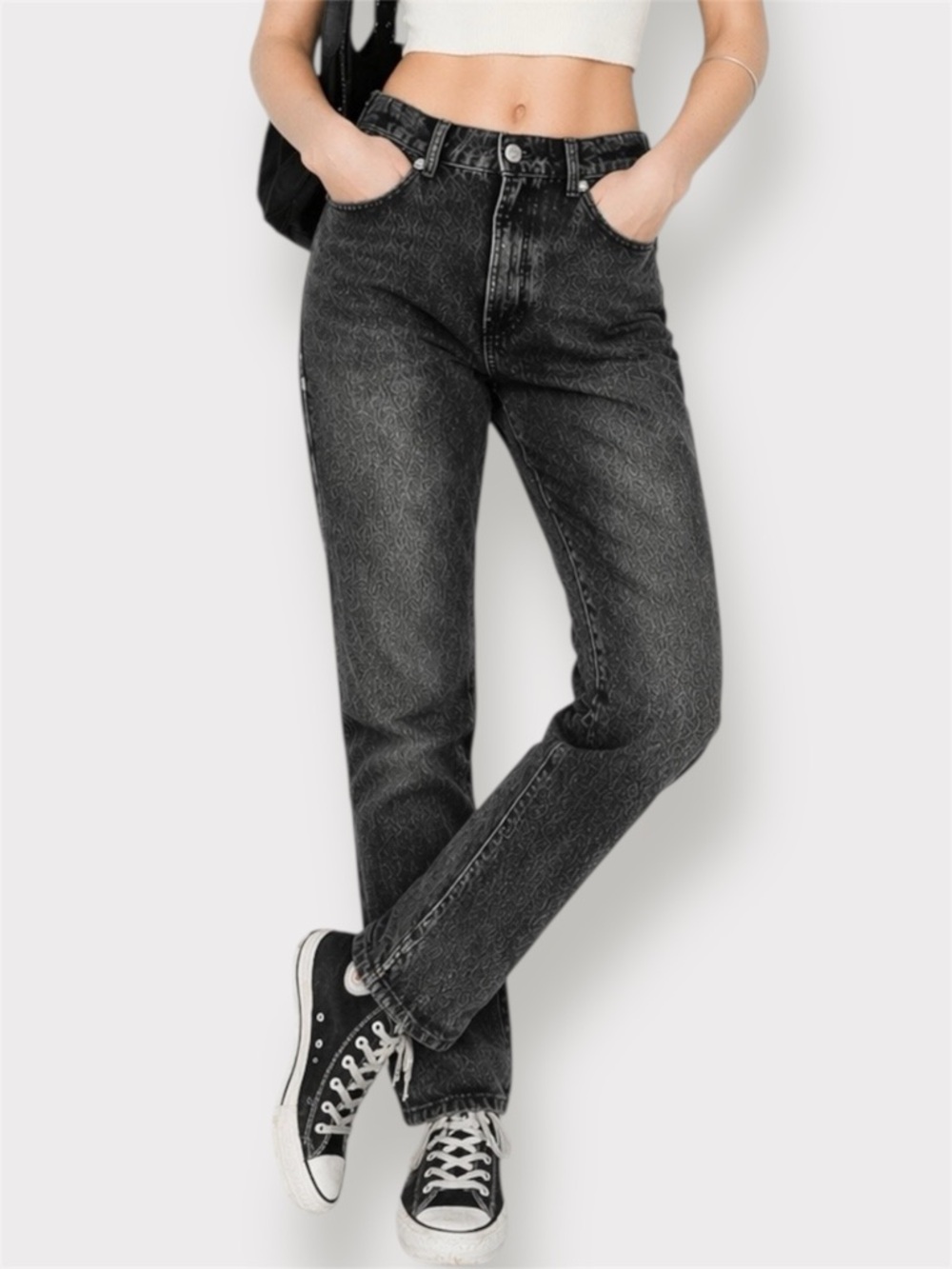 Rewash Black Wash 90s Straight Jeans Super High Rise NWT 9/29